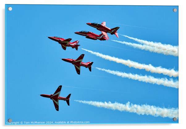 Red Arrows Acrylic by Tom McPherson