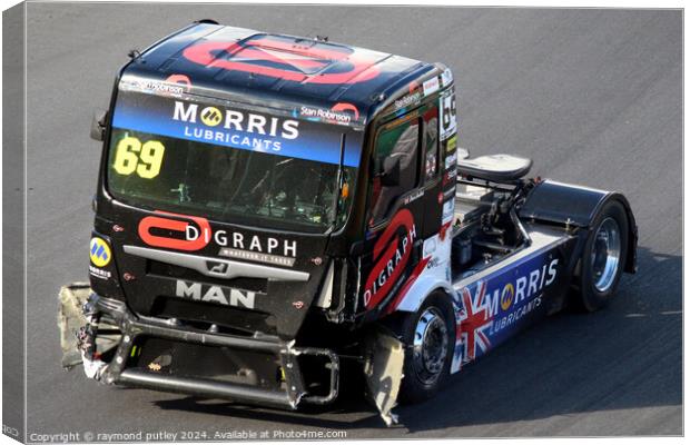 British Truck Racing  Canvas Print by Ray Putley
