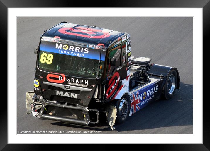 British Truck Racing  Framed Mounted Print by Ray Putley
