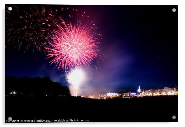 Fireworks Acrylic by Ray Putley