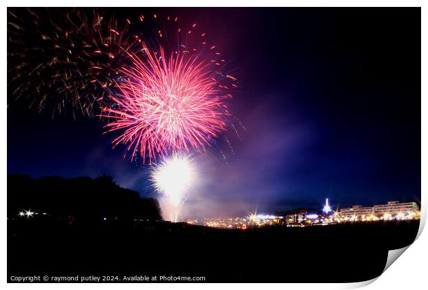 Fireworks Print by Ray Putley