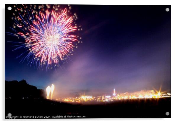 Fireworks Acrylic by Ray Putley