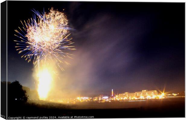 Fireworks Canvas Print by Ray Putley