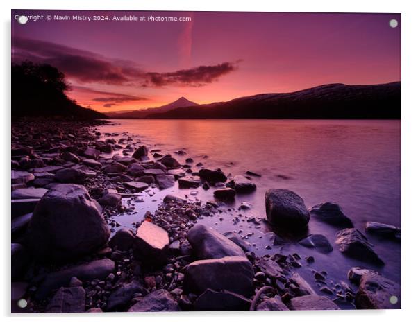 Schiehallion and Loch Rannoch Sunrise  Acrylic by Navin Mistry
