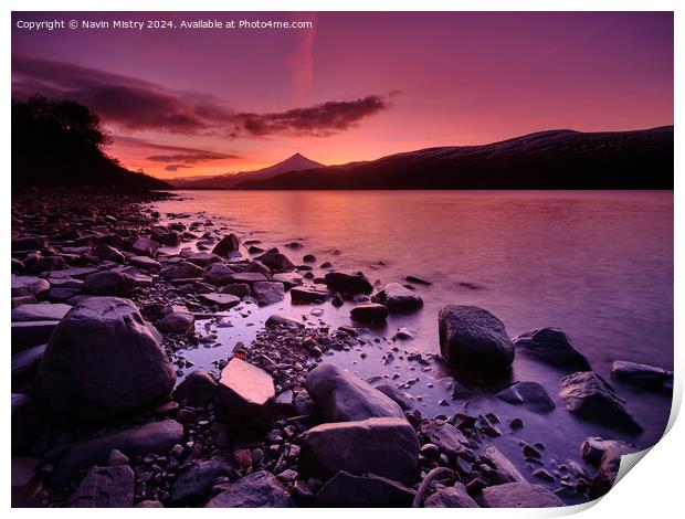 Schiehallion and Loch Rannoch Sunrise  Print by Navin Mistry