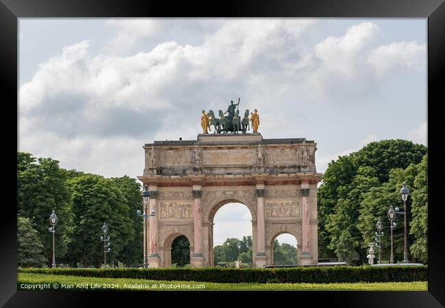 Building arch Framed Print by Man And Life