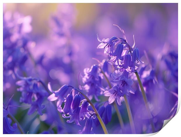  Bluebells ~ Spring turns to Summer Print by T2 