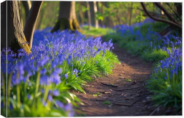  Bluebells ~ Spring turns to Summer Canvas Print by T2 
