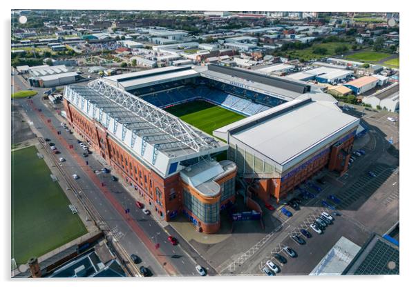 Ibrox Glasgow Rangers FC Acrylic by Apollo Aerial Photography
