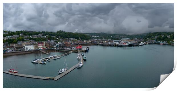 Oban Print by Apollo Aerial Photography