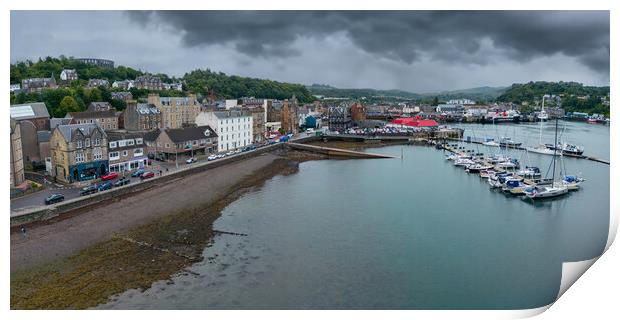 Oban Print by Apollo Aerial Photography