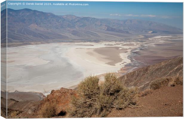 Dante's View, Death Valley Canvas Print by Derek Daniel