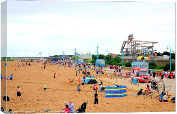 Skegness, Lincolnshire, UK. Canvas Print by john hill