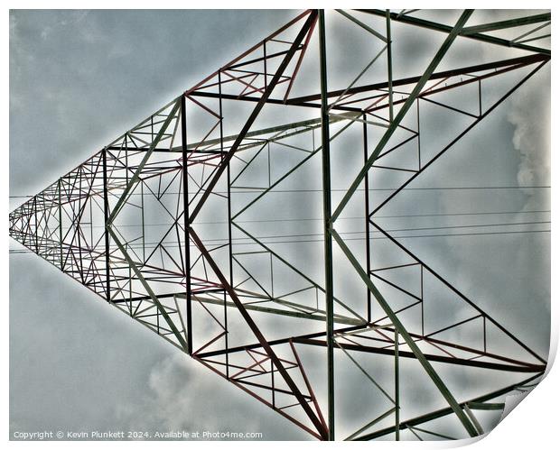 Ho Chi Minh City Electricity Pylon Print by Kevin Plunkett