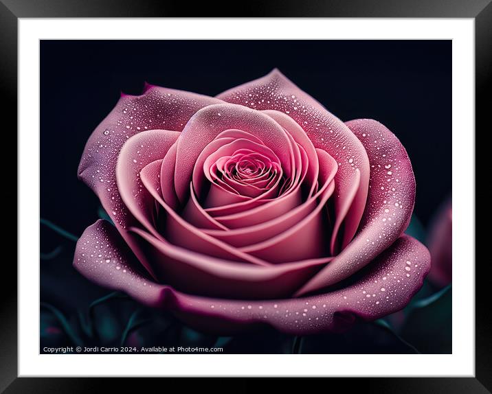 Midnight Dew - GIA2401-0126-REA Framed Mounted Print by Jordi Carrio