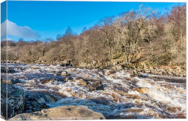 River Tees above High Force Canvas Print by Richard Laidler