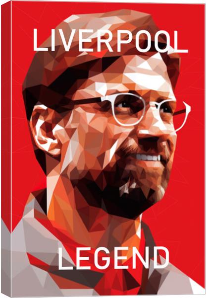 Liverpool Legend  Canvas Print by CC Designs