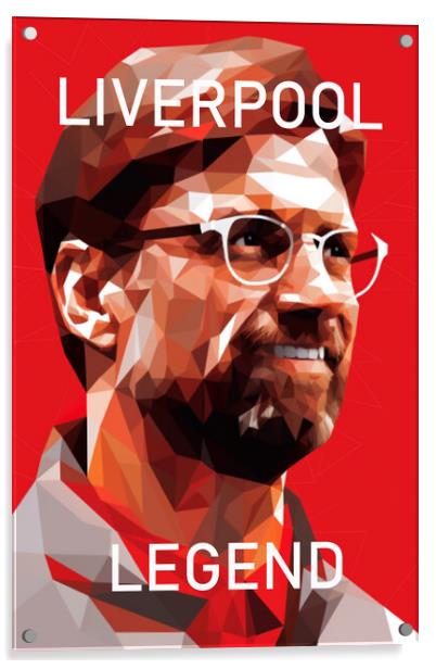 Liverpool Legend  Acrylic by CC Designs