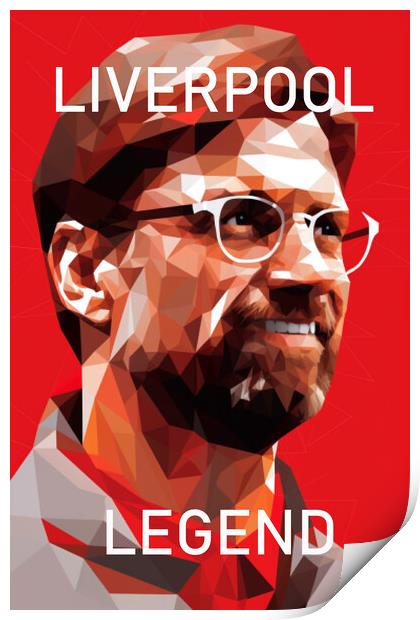 Liverpool Legend  Print by CC Designs