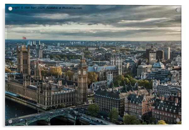 Skyline view of London Acrylic by Alan Barr