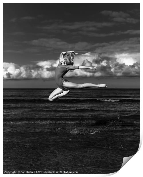 Embrace The Ocean Print by Jon Raffoul