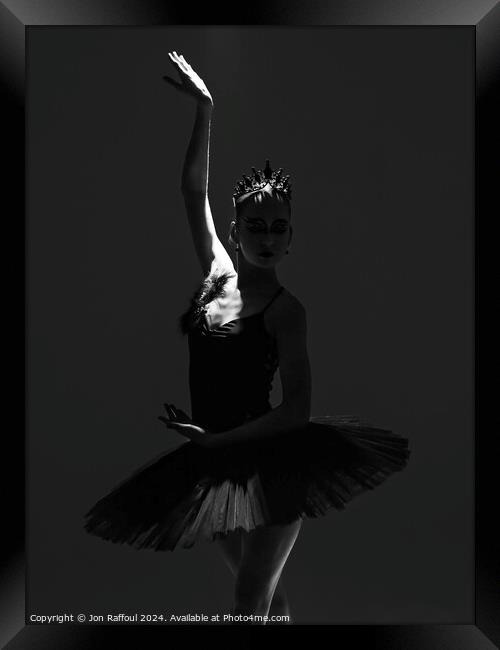 Black Swan Chronicles Framed Print by Jon Raffoul