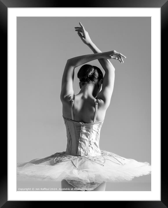 Prima Ballerina  Framed Mounted Print by Jon Raffoul