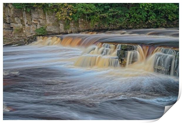 Waterfalls at Richmond North Yorkshire Print by Martyn Arnold