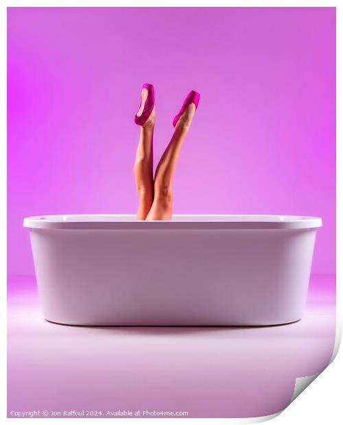 Ballet in the Bathtub Print by Jon Raffoul