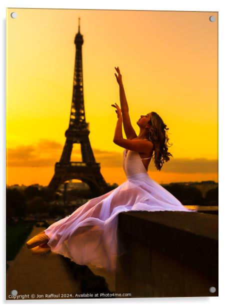 Parisian Sunrise Acrylic by Jon Raffoul