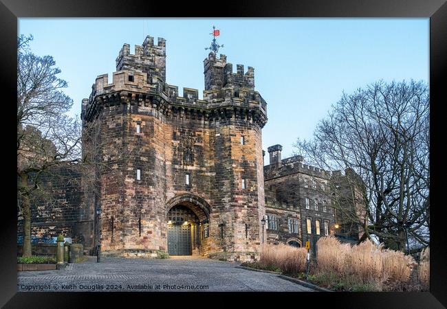 Approaching Lancaster Castle  Framed Print by Keith Douglas