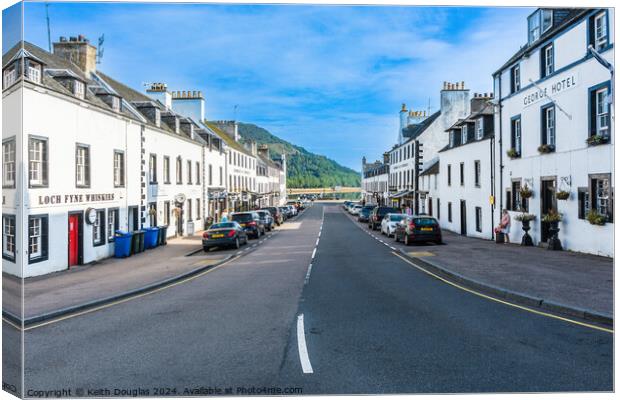 Main Street, Inveraray, Argyll, Scotland Canvas Print by Keith Douglas