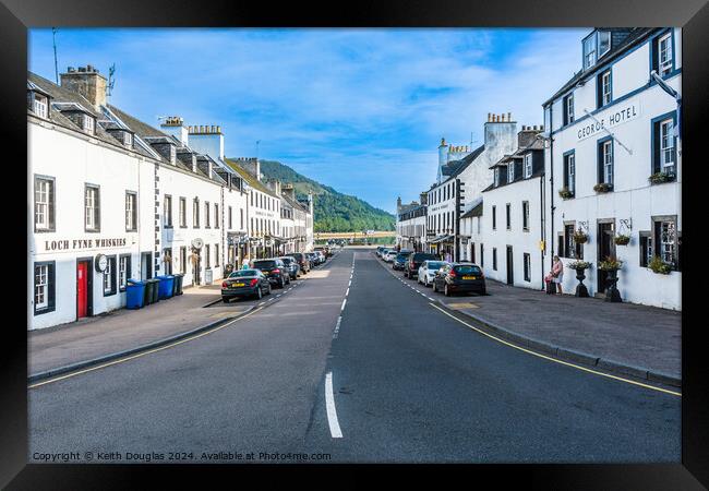 Main Street, Inveraray, Argyll, Scotland Framed Print by Keith Douglas
