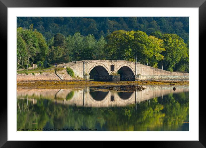 Bridge at Inveraray Framed Mounted Print by Keith Douglas