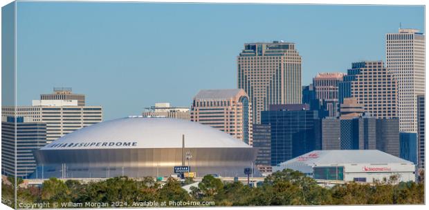 Downtown New Orleans, Louisiana, USA Canvas Print by William Morgan