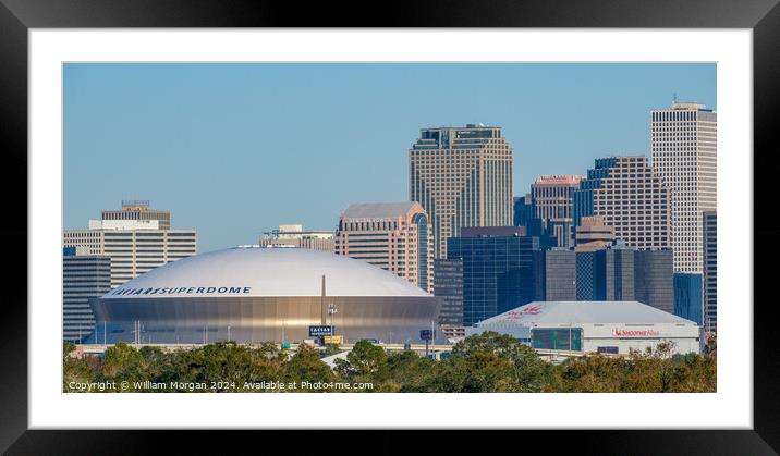 Downtown New Orleans, Louisiana, USA Framed Mounted Print by William Morgan