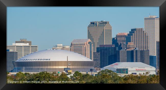 Downtown New Orleans, Louisiana, USA Framed Print by William Morgan