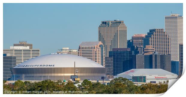 Downtown New Orleans, Louisiana, USA Print by William Morgan