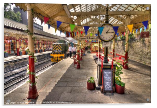 Bury Bolton St Station  Acrylic by Rob Hawkins
