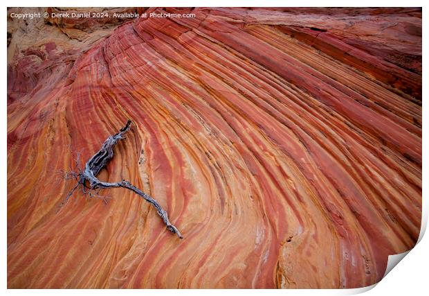 The Wonderful Colours At South Coyote Buttes Print by Derek Daniel
