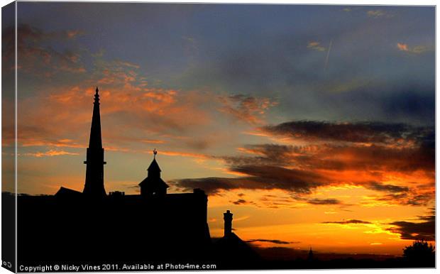 St Peters sunset Canvas Print by Nicky Vines