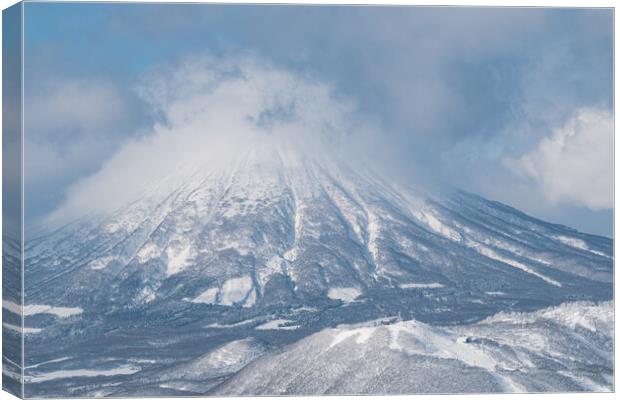 Mt Yotei Midwinter Canvas Print by Alex Fukuda