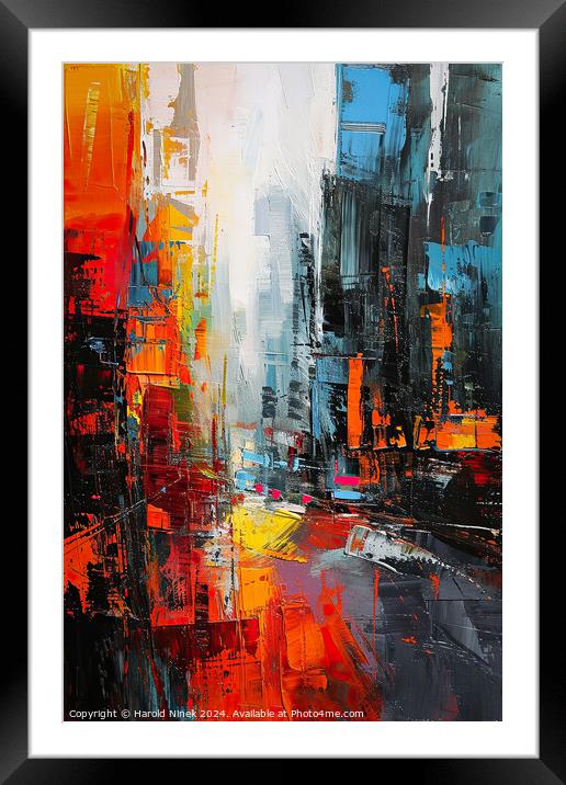 City Pulse Framed Mounted Print by Harold Ninek