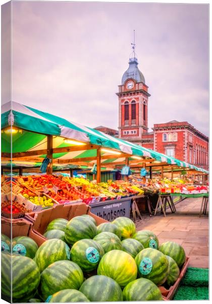 Chesterfield Market Canvas Print by Tim Hill