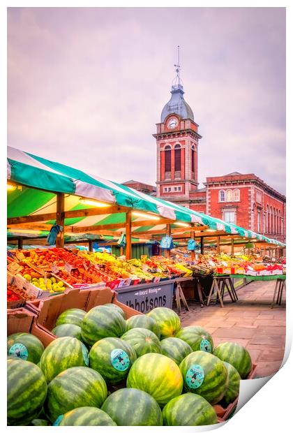 Chesterfield Market Print by Tim Hill