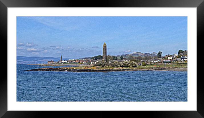 The Largs Pencil, Largs Scotland. Framed Mounted Print by Allan Durward Photography