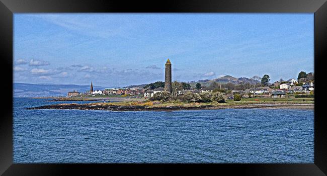 The Largs Pencil, Largs Scotland. Framed Print by Allan Durward Photography