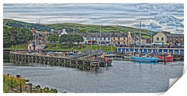 Girvan harbour, South Ayrshire Print by Allan Durward Photography