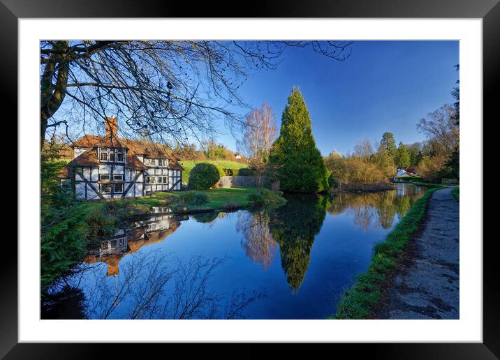 Loose Village in Kent England UK Framed Mounted Print by John Gilham