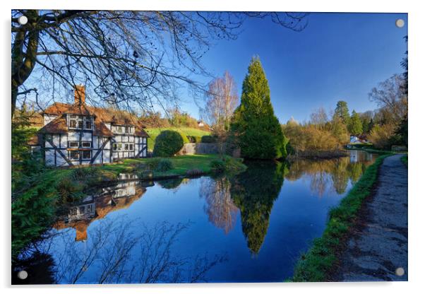 Loose Village in Kent England UK Acrylic by John Gilham